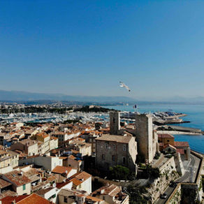 Antibes seen from the sky