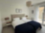 Bedroom at Les Terrasses d’Antibes with air conditioning – Antibes holiday rental
