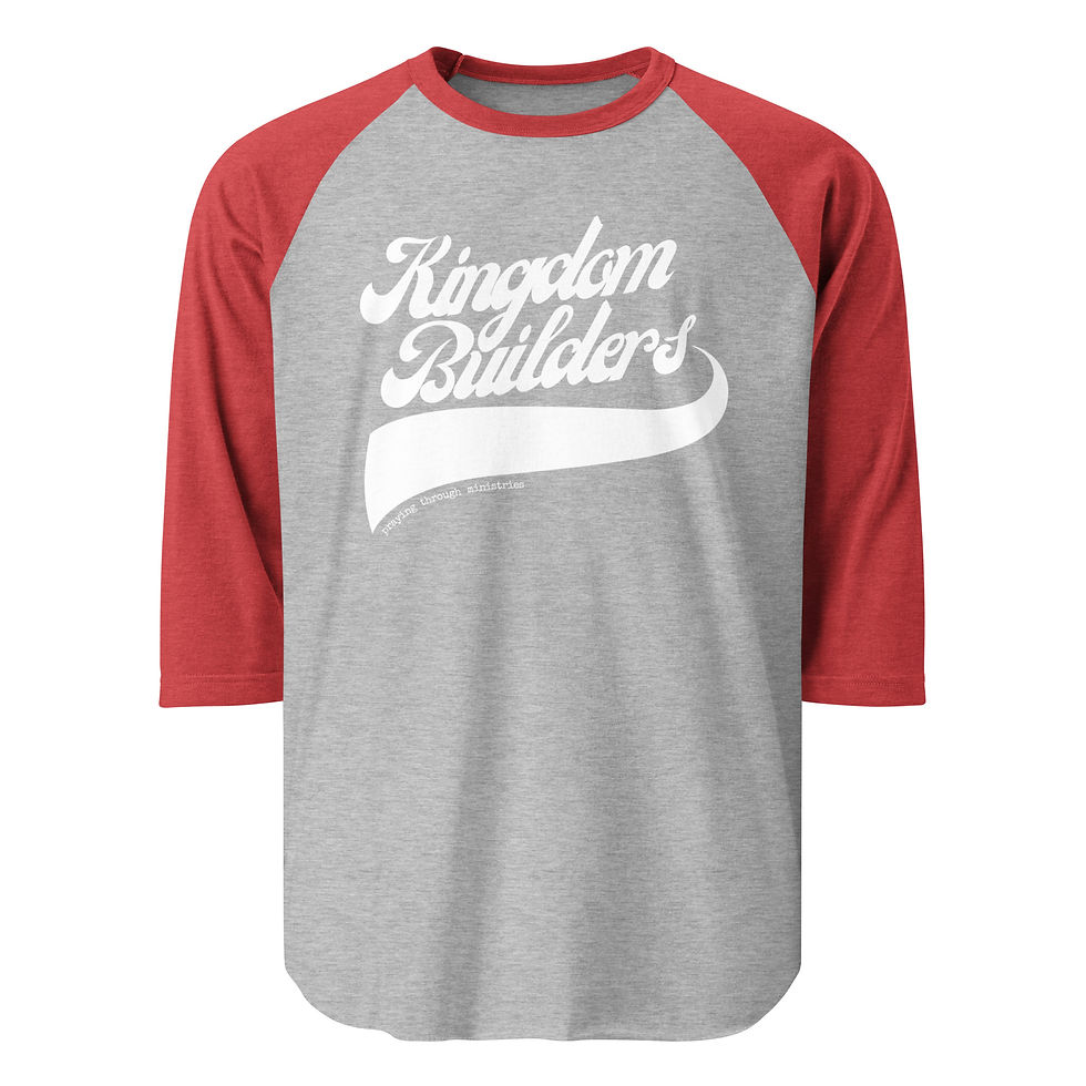 Thumbnail: Kingdom Builders Baseball Tee (White)