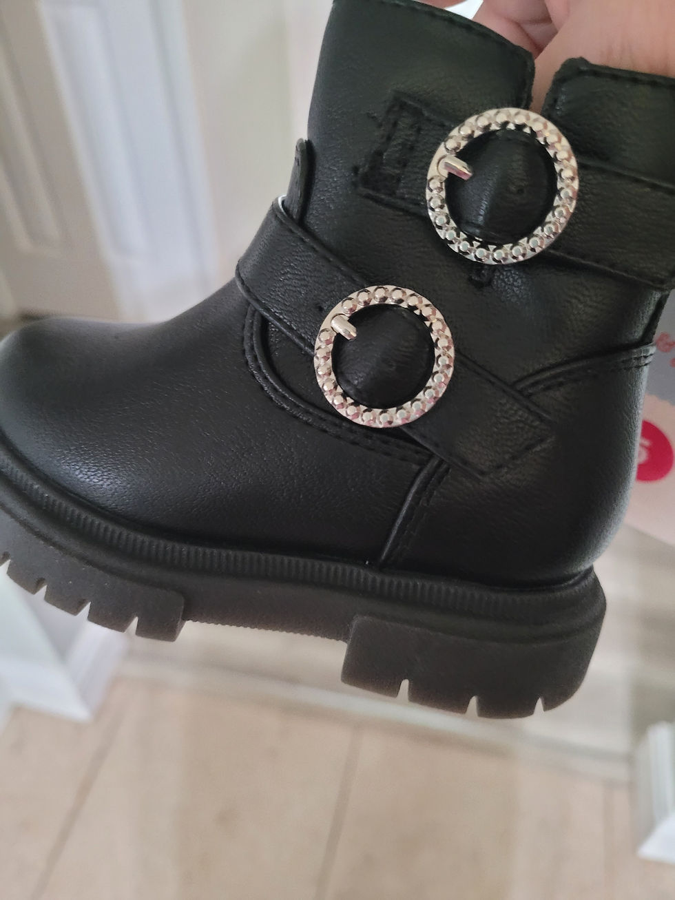 Thumbnail: Toddler Evie Buckle Boots - Cat & Jack™ Black 5