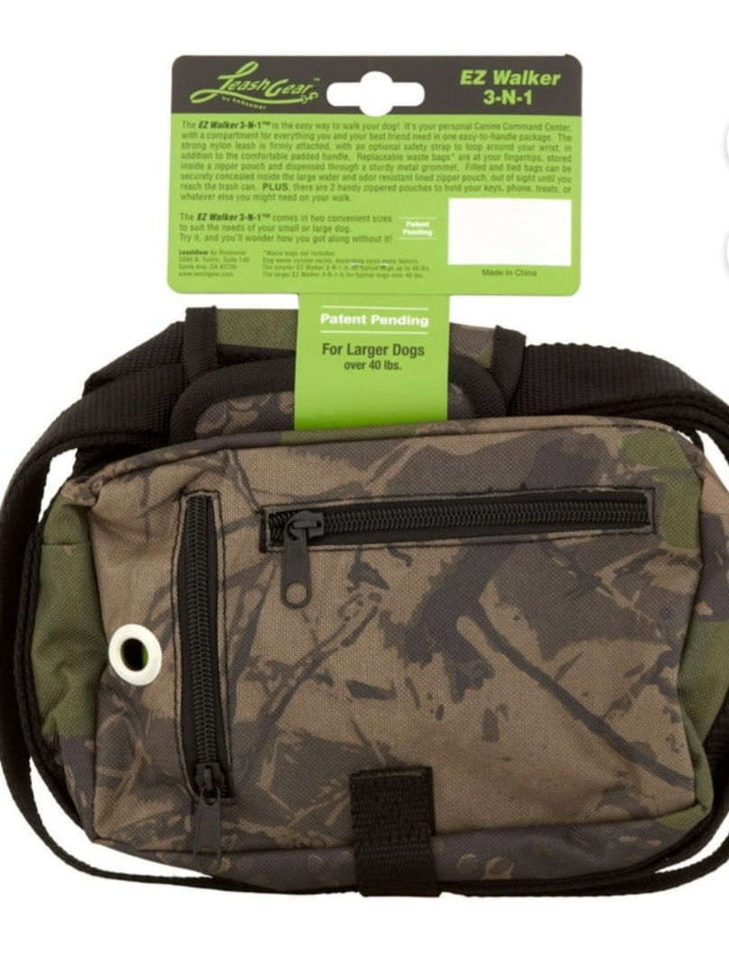 Thumbnail: Leash Gear EZ Walker 3-N-1 Dog Leash, Camouflage, Large