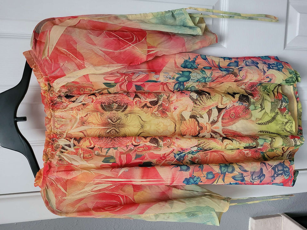 Thumbnail: Live and Let Live Blouse Sz M 