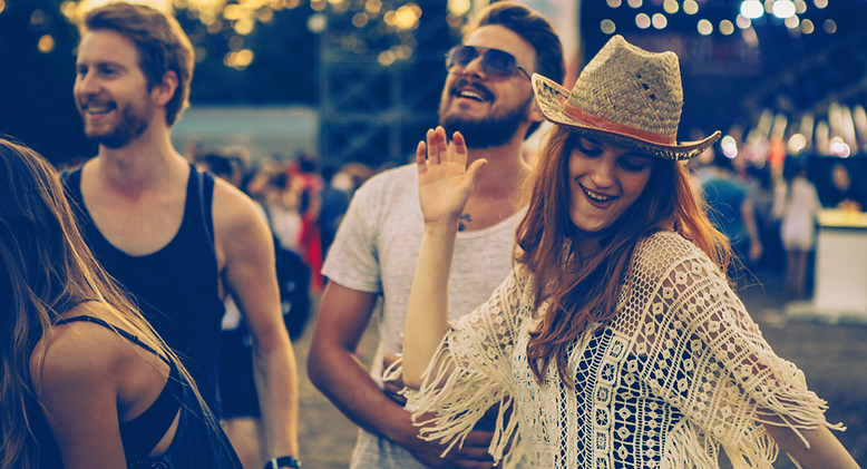 People Dancing at Concert