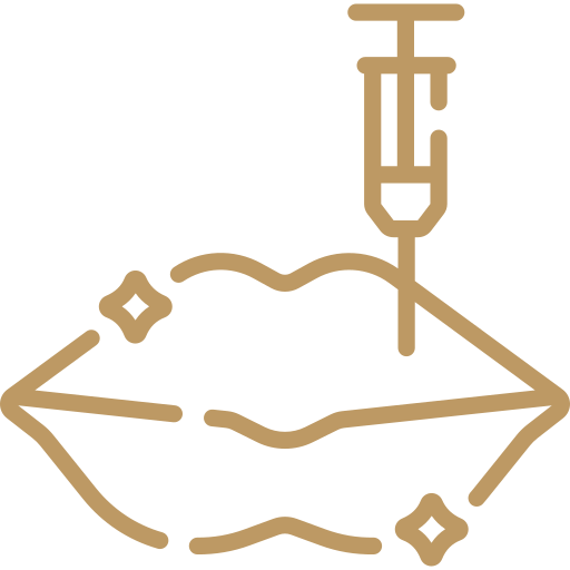 Lip injections cosmetic procedure