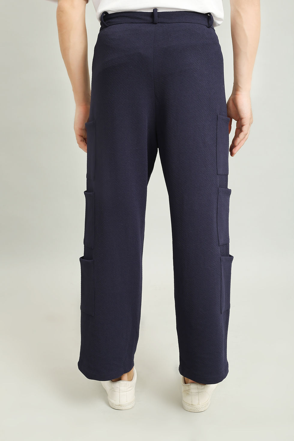 Thumbnail: Navy Blue Cargo Pants(12 Pocket )By Kyork