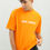 Thumbnail: Toxic People Orange Colour Printed Men's Oversized T-Shirt By Kyork