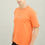 Thumbnail: Humanity Printed Orange Oversized T-Shirt
