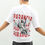 Thumbnail: Paranoia White Colour Printed Men's Oversized T-Shirt By Kyork