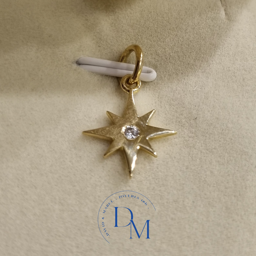 DIJE ESTRELLA ORO 18KTS