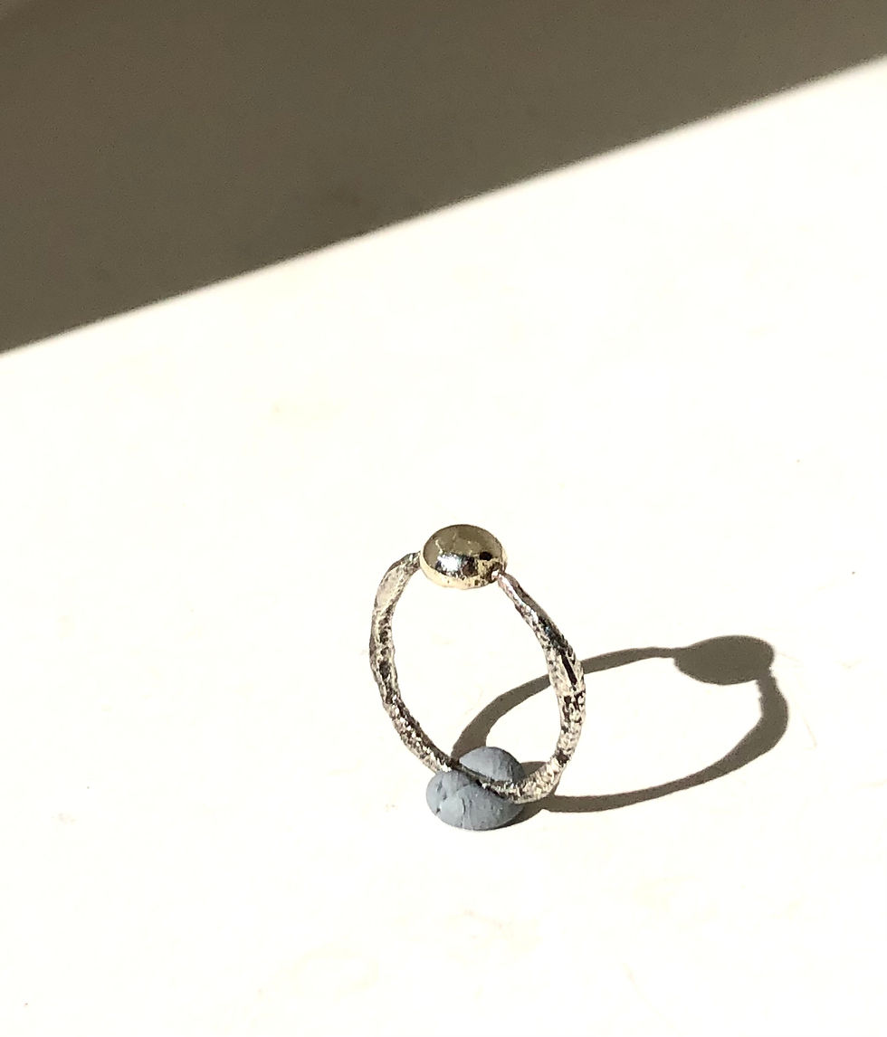 Dainty Gold Ball Ring