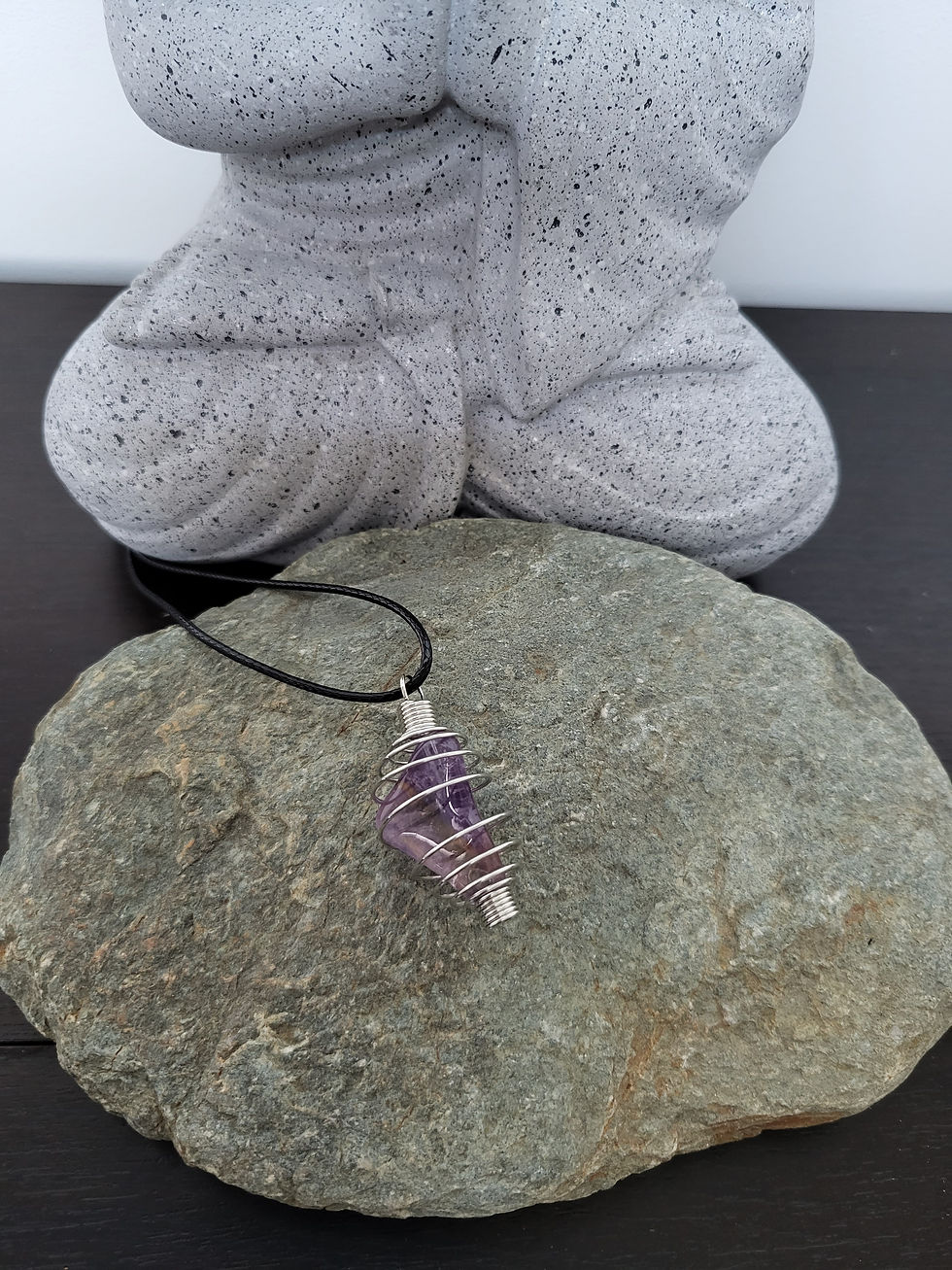 Miniature : C6 / Collier pendentif cage Ametrine