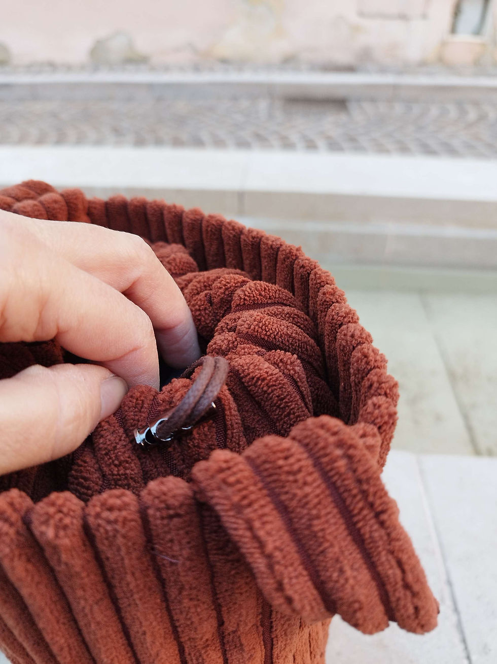 Miniature : Sac Velvet marron châtaigne 