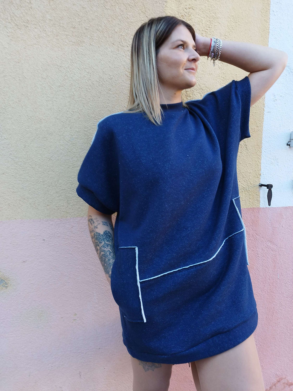 Robe pull NINA marine