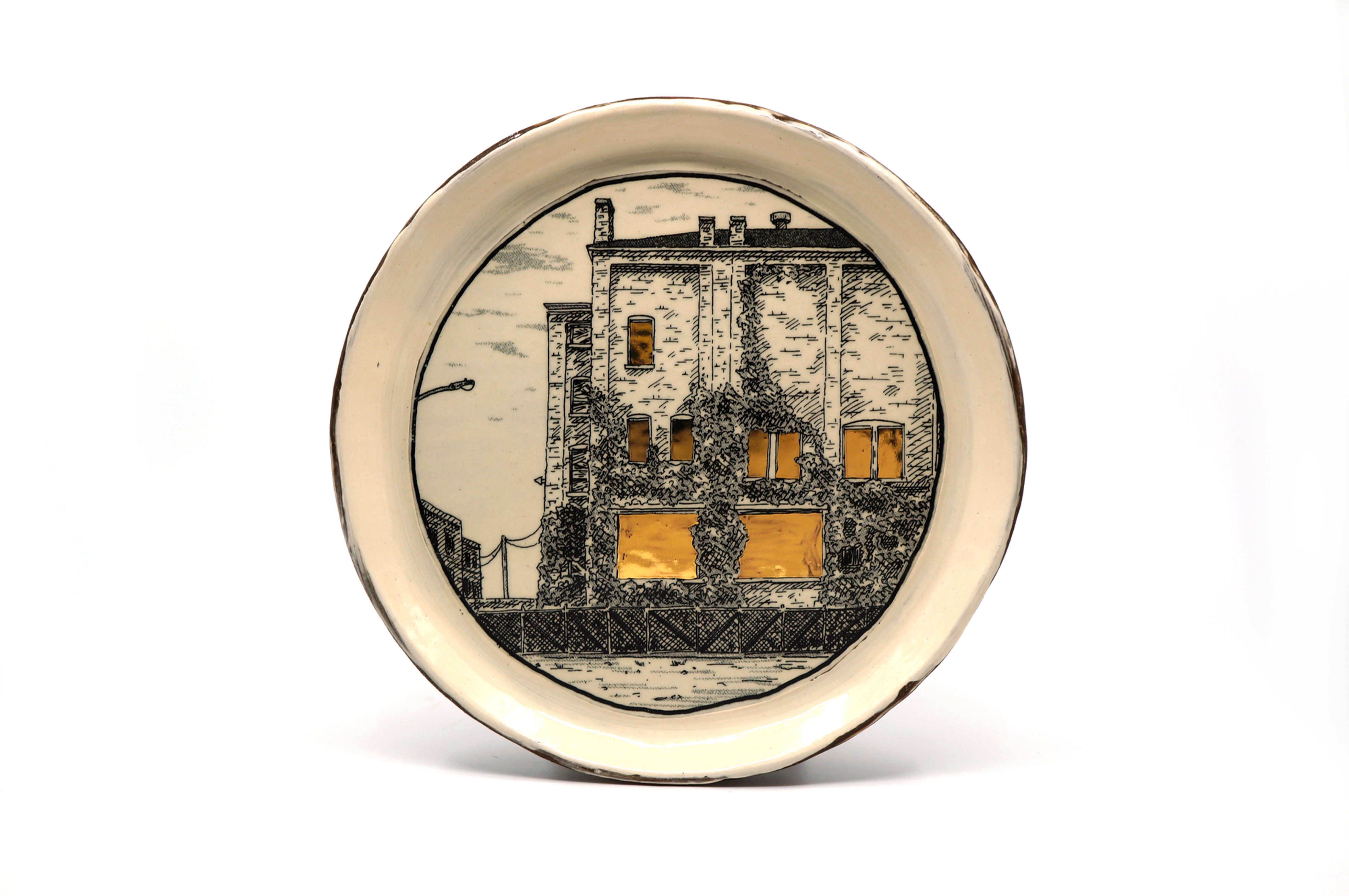 "Large Building" Salad Plate