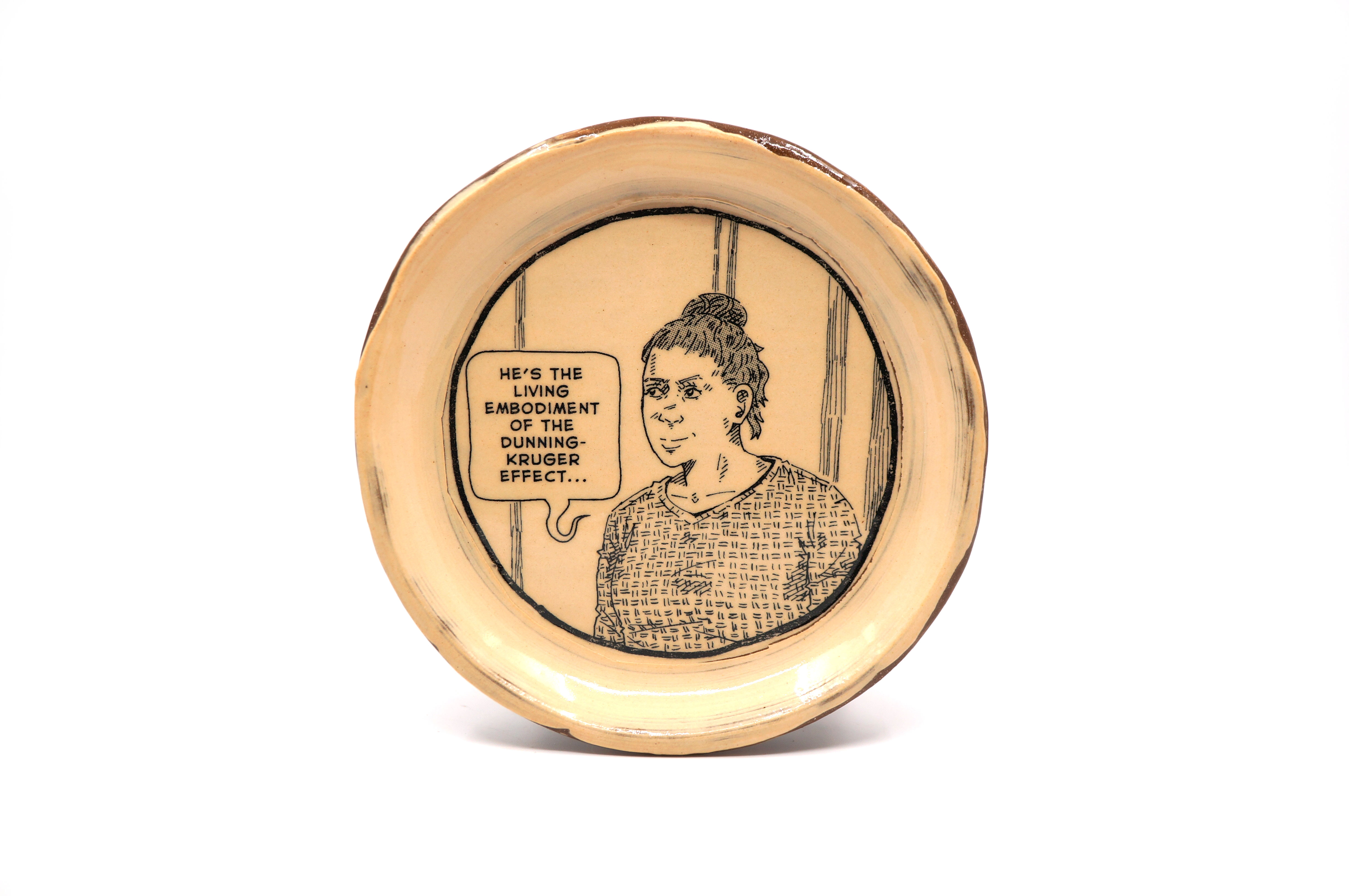 "Dunning-Kruger Effect" Snack Plate