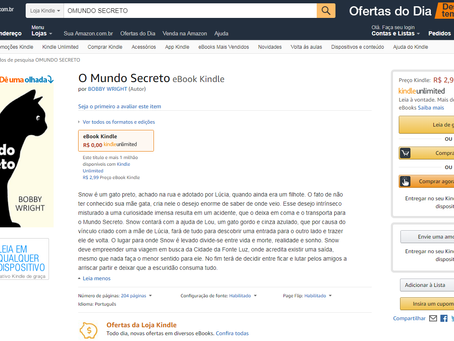 Atenção: Lançamento adiantado do livro "O MUNDO SECRETO"