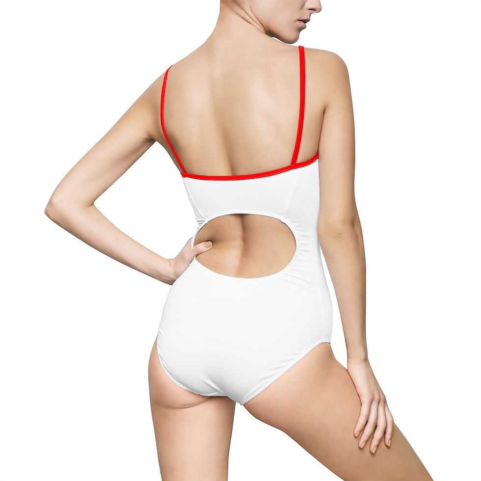 Thumbnail: Polka Dot Zombie Girlz Women's One-piece Swimsuit