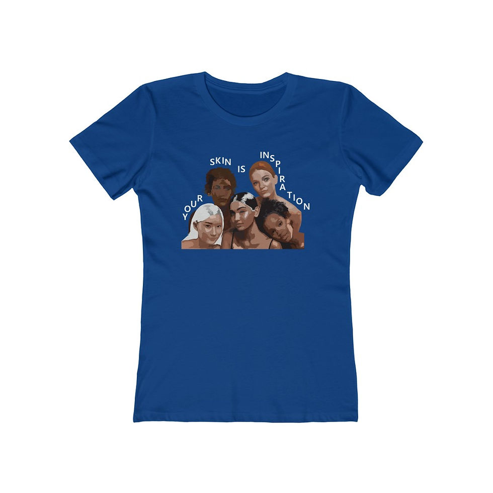 Thumbnail: Your Skin Is Inspiration Women's The Boyfriend Tee