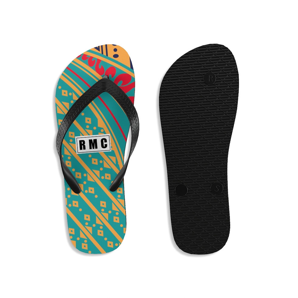 Thumbnail: Multicolor Printed Unisex Flip-Flops