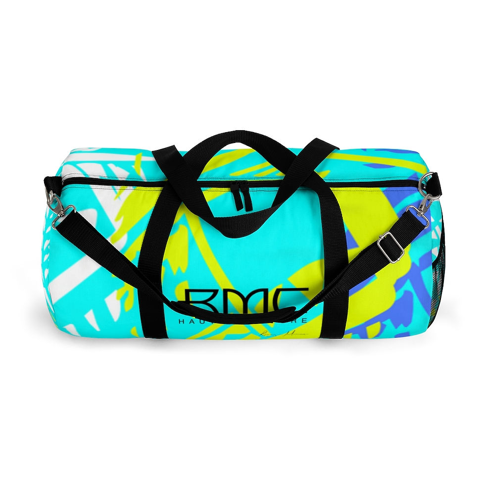 Thumbnail: Tribal Blue Leaf RMC Duffel Bag