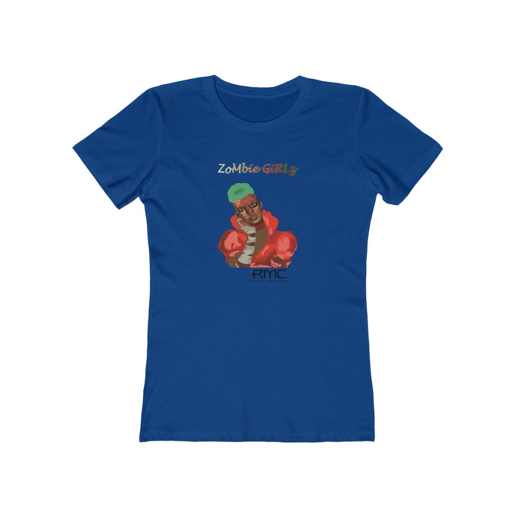 Green Mohawk Zombie Girlz Women's The Boyfriend Tee