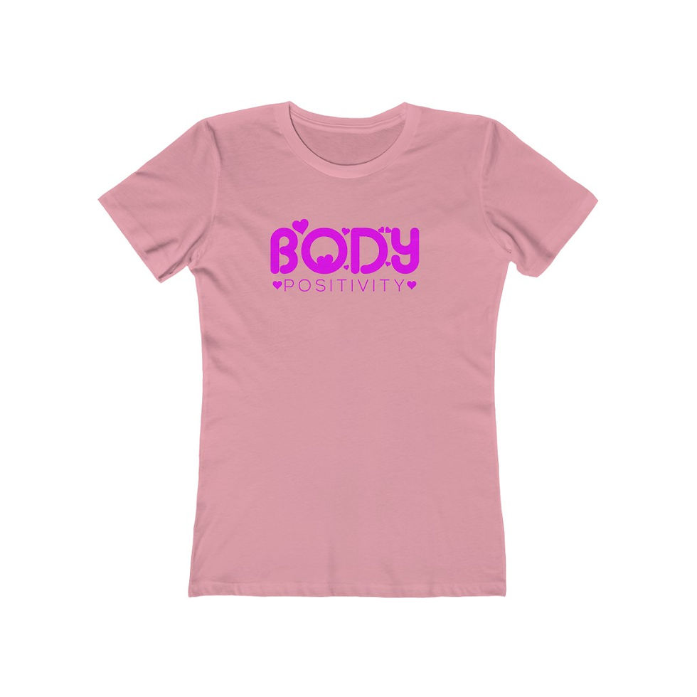 Thumbnail: Purple Body Positivity Women's The Boyfriend Tee