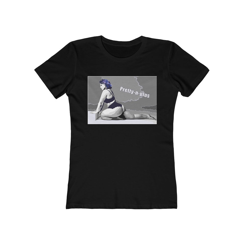 Thumbnail: Pretty N Plus Women's The Boyfriend Tee