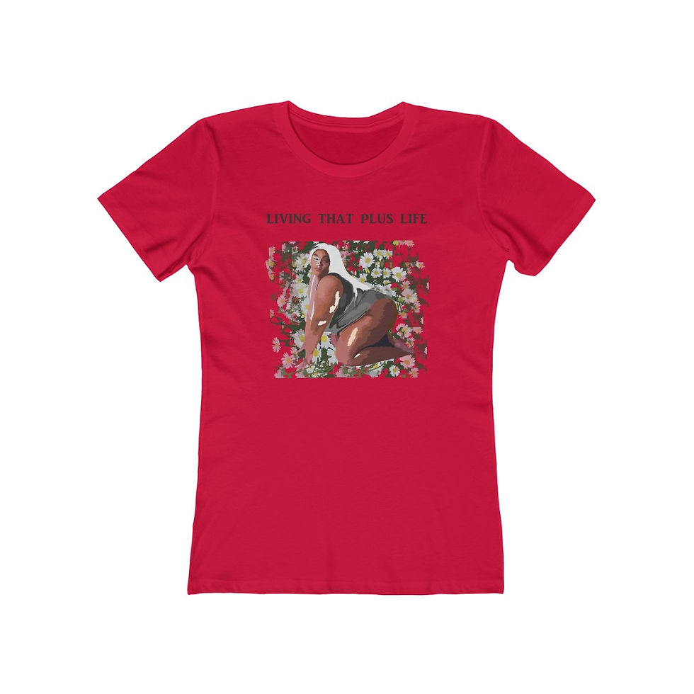Thumbnail: Living That Plus Life Women's The Boyfriend Tee