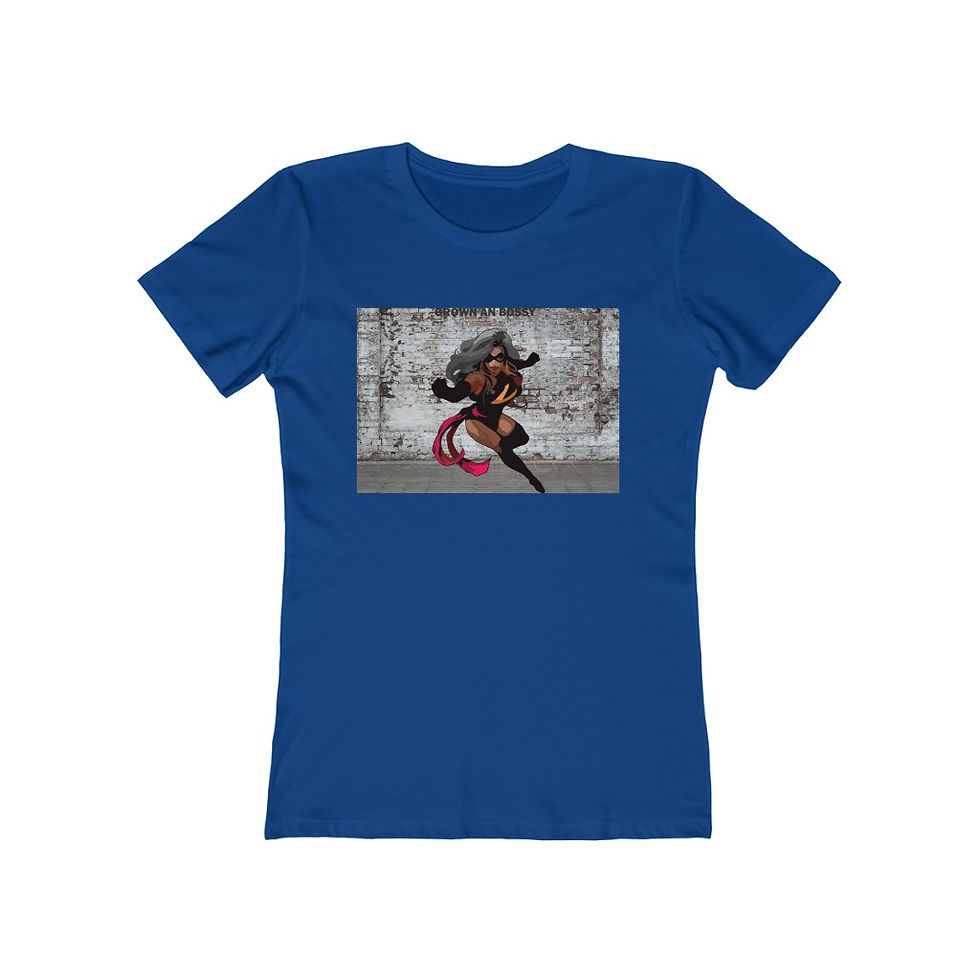 Thumbnail: Grown An Bossy Stone Wall Women's The Boyfriend Tee