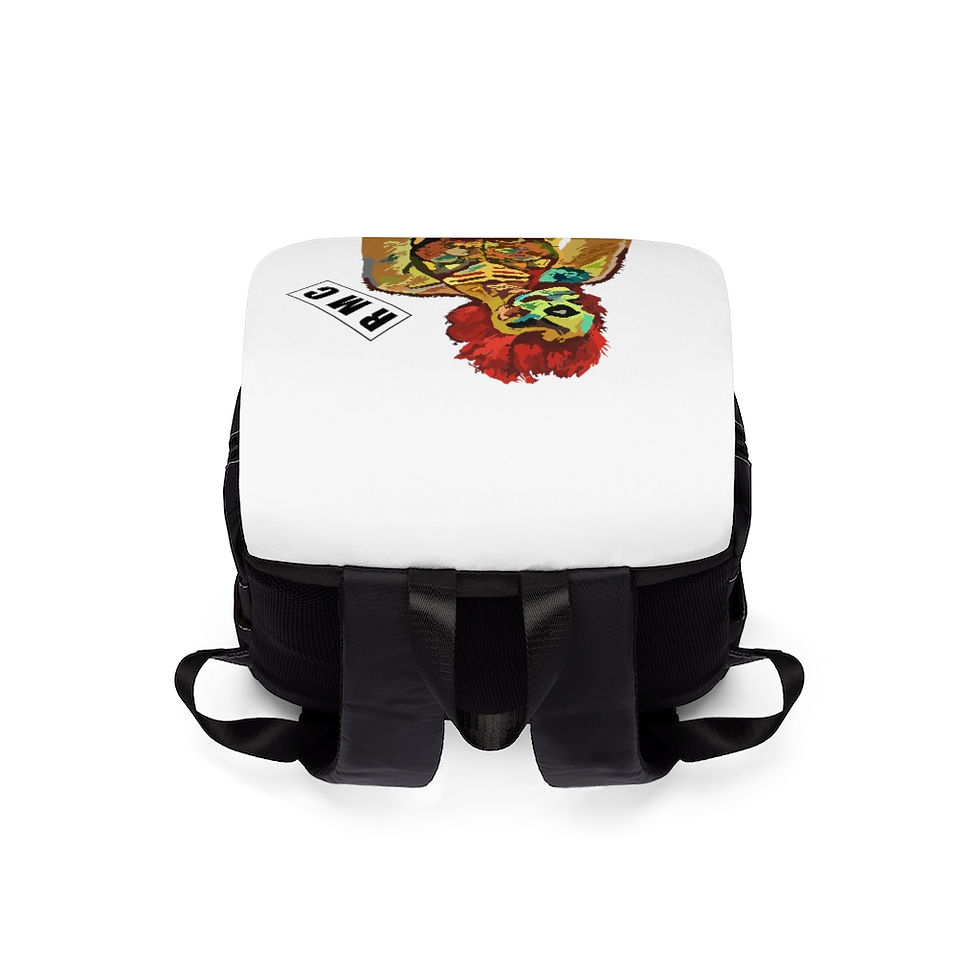 Thumbnail: Zombie Girl Red Mohawk Unisex Casual Shoulder Backpack