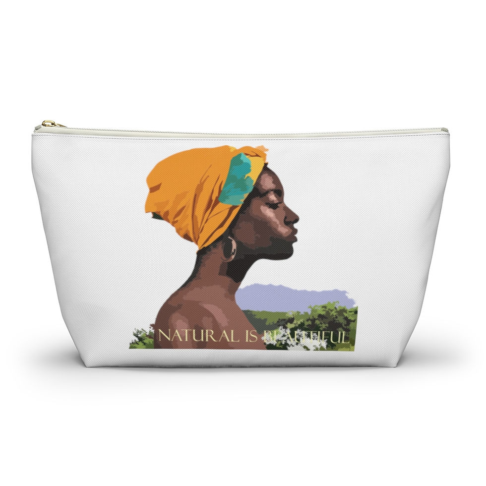 Thumbnail: Natural Is Beautiful Accessory Pouch w T-bottom