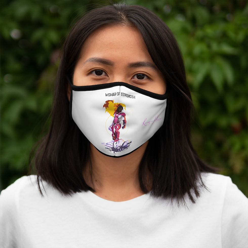 Thumbnail: Woman Of Strength Fitted Polyester Face Mask