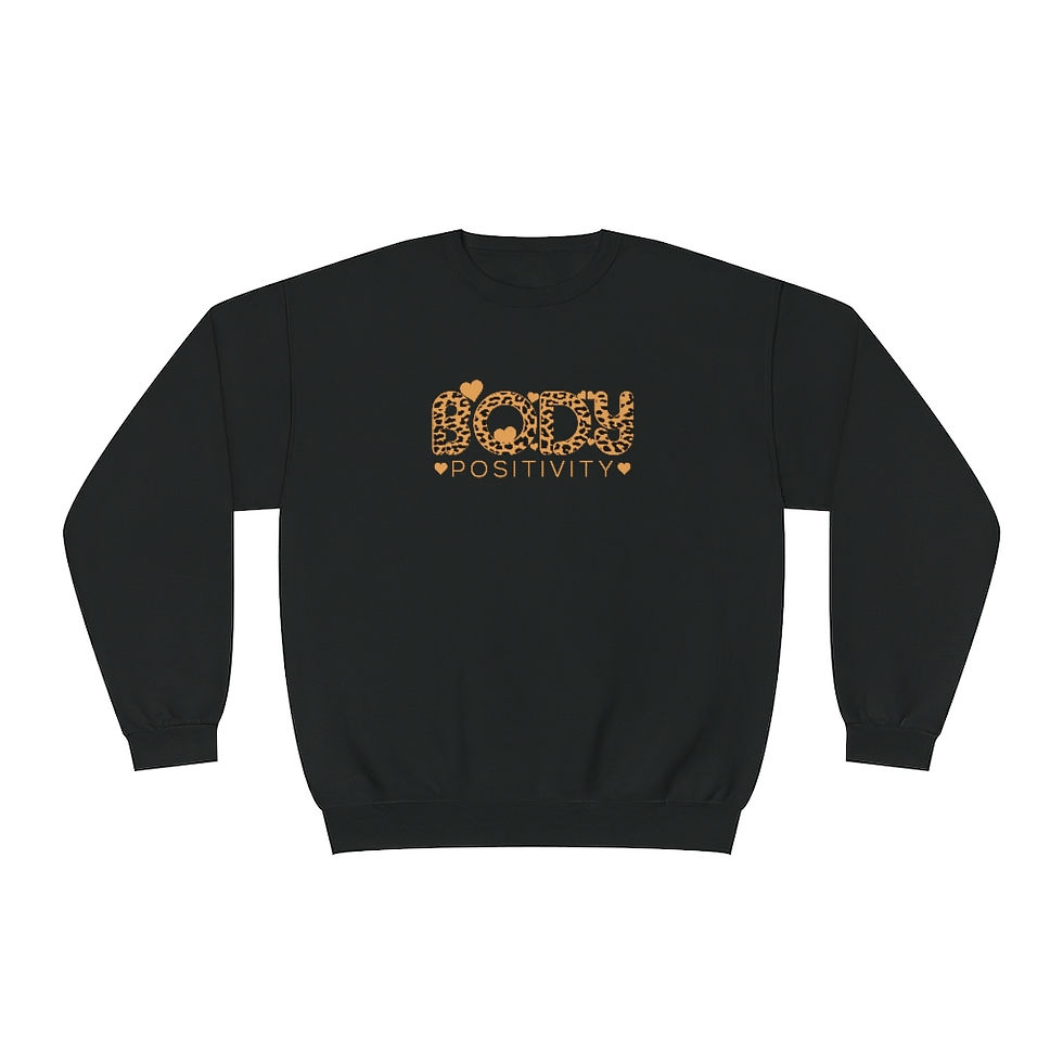 Thumbnail: Kelly Cheetah Print Body Positivity Copy of Unisex NuBlend® Crewneck Sweatshirt
