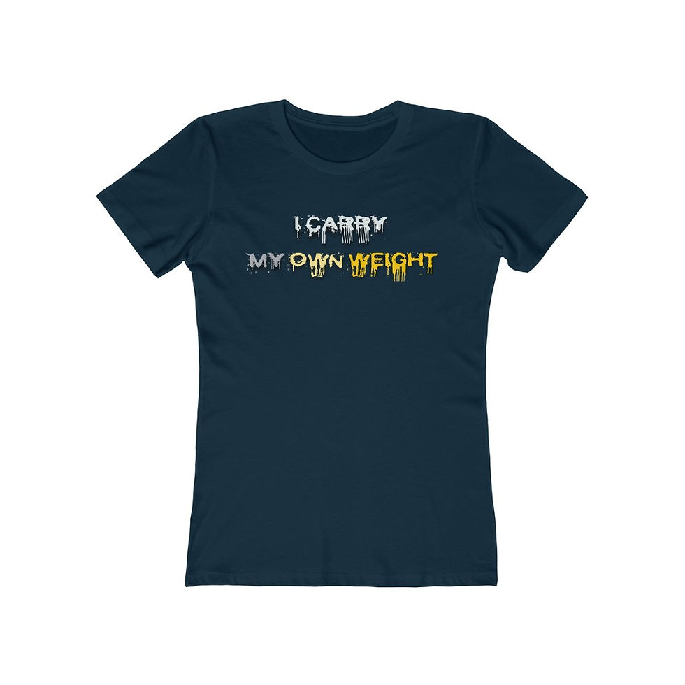 Thumbnail: I Carry My Own Weight Women's The Boyfriend Tee