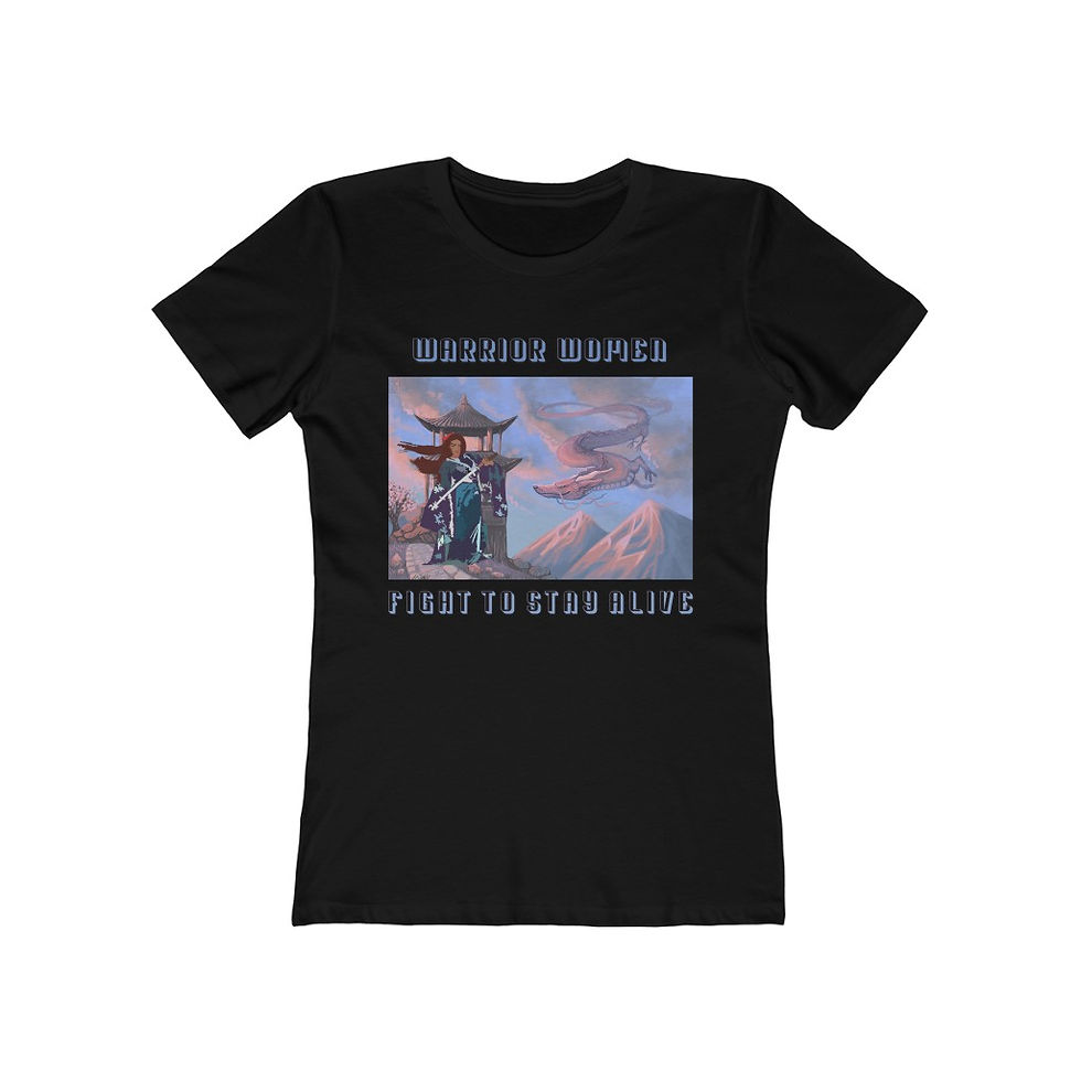 Thumbnail: Fight To Stay Alive Women's The Boyfriend Tee