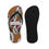 Thumbnail: Brown Paisley Unisex Flip-Flops