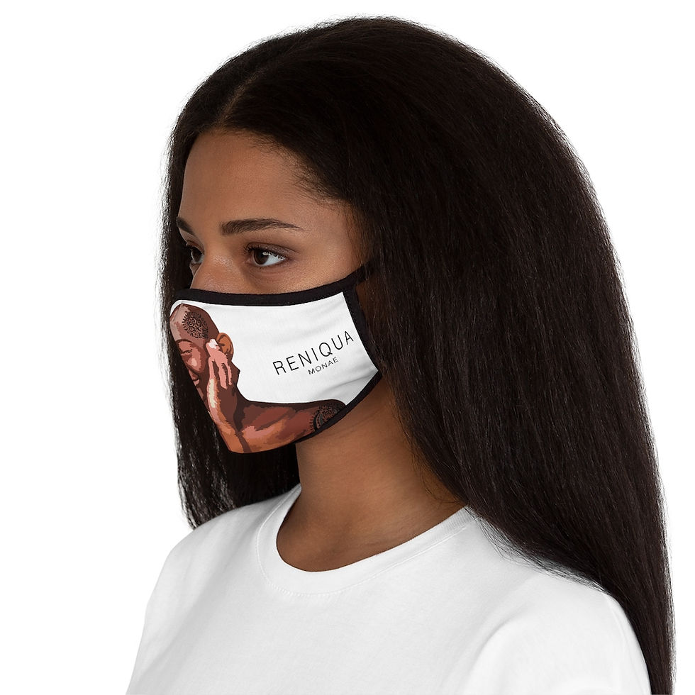 Thumbnail: Bald An Beautiful Fitted Polyester Face Mask