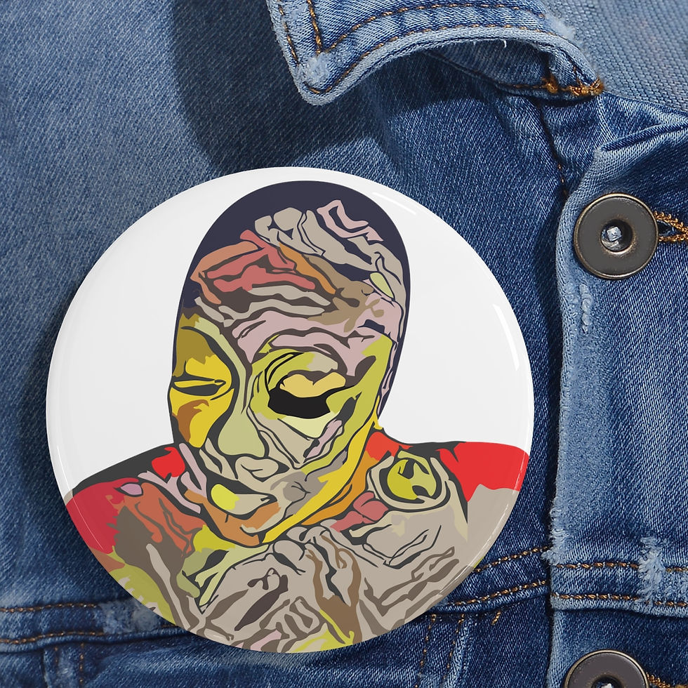 Thumbnail: RM Yellow Lashes Round Pins
