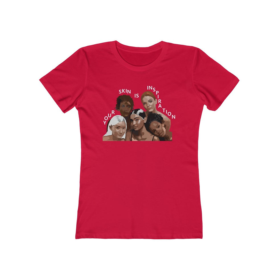 Thumbnail: Your Skin Is Inspiration Women's The Boyfriend Tee