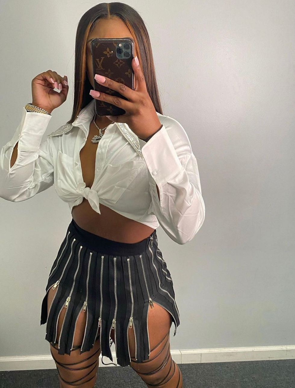 Thumbnail: Zipper Pencil Skirt 