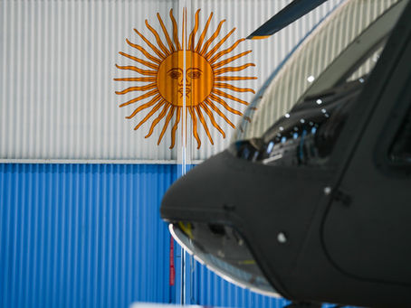 La Argentina completó la incorporación de seis helicópteros Bell 407 para el Ejército y la Fuerza Aérea