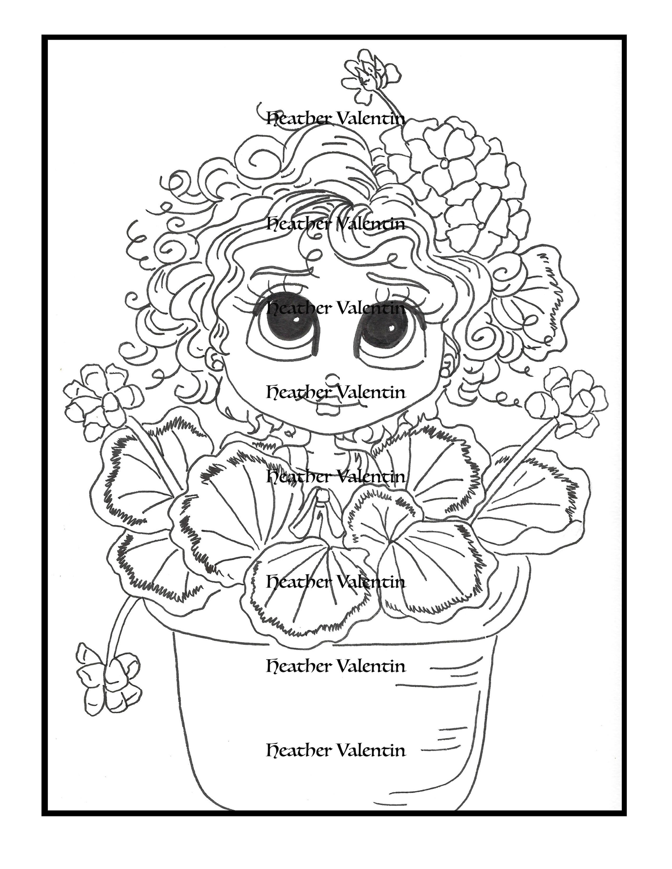 Gerry Geranium Flower Pot Pretty