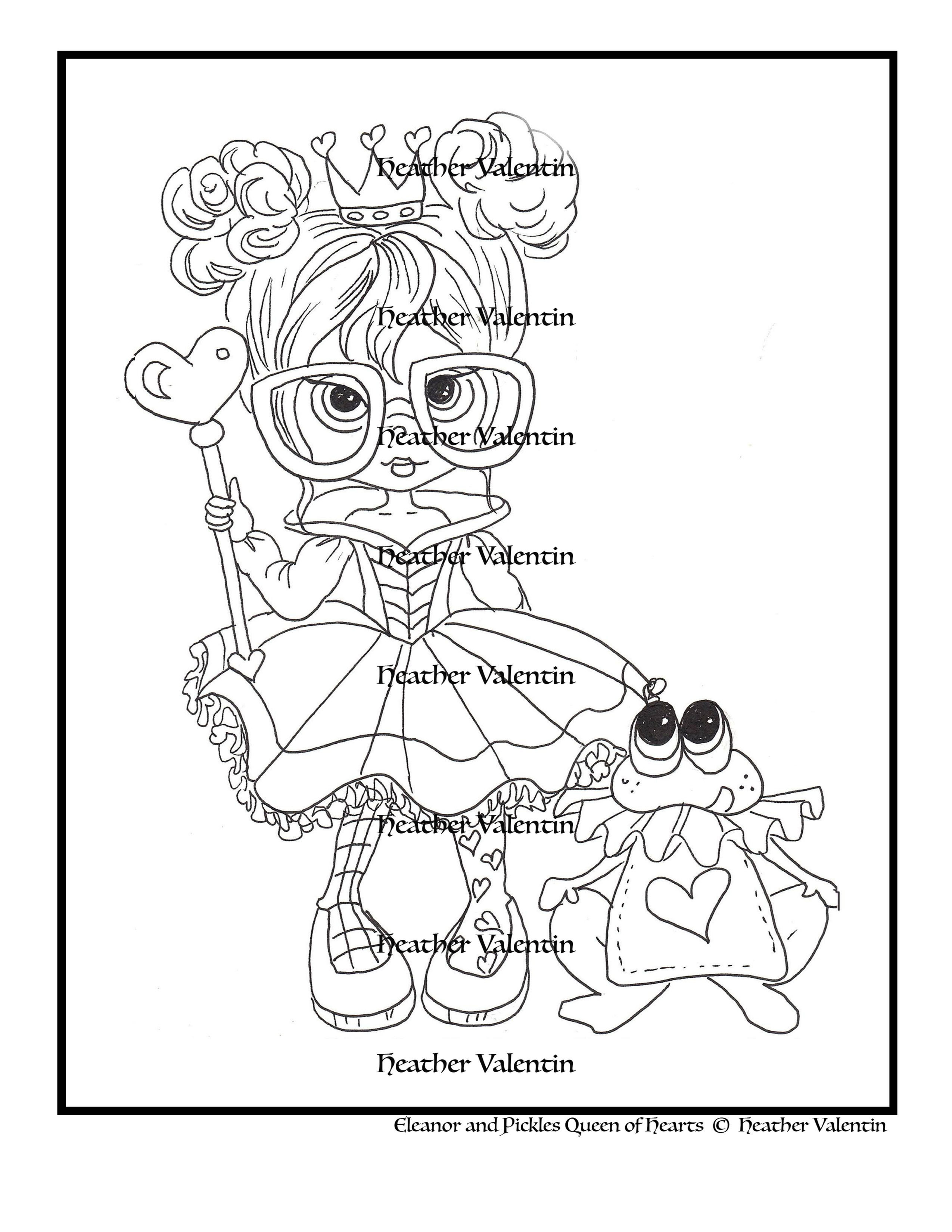 Eleanor and Pickles Queen of Hearts