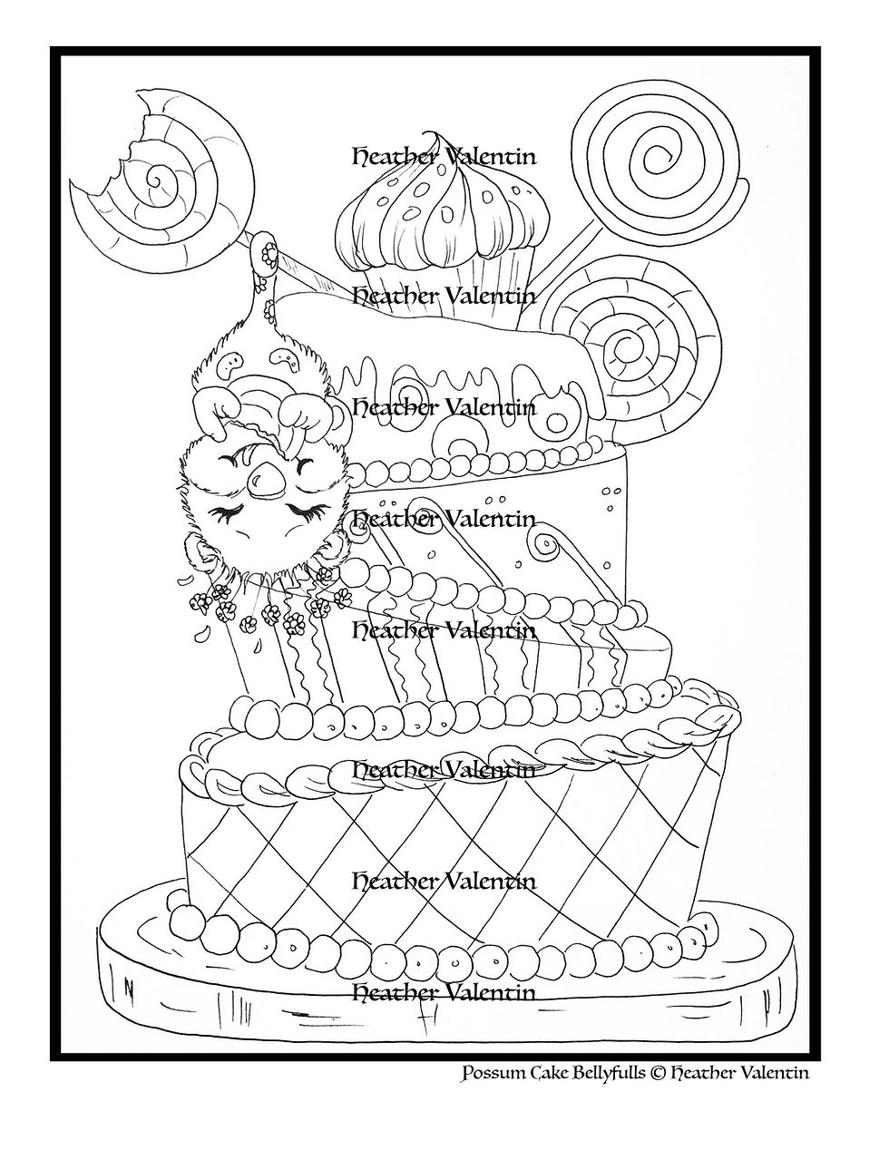 Thumbnail: The Bellyfulls Coloring Book Instant Download Version