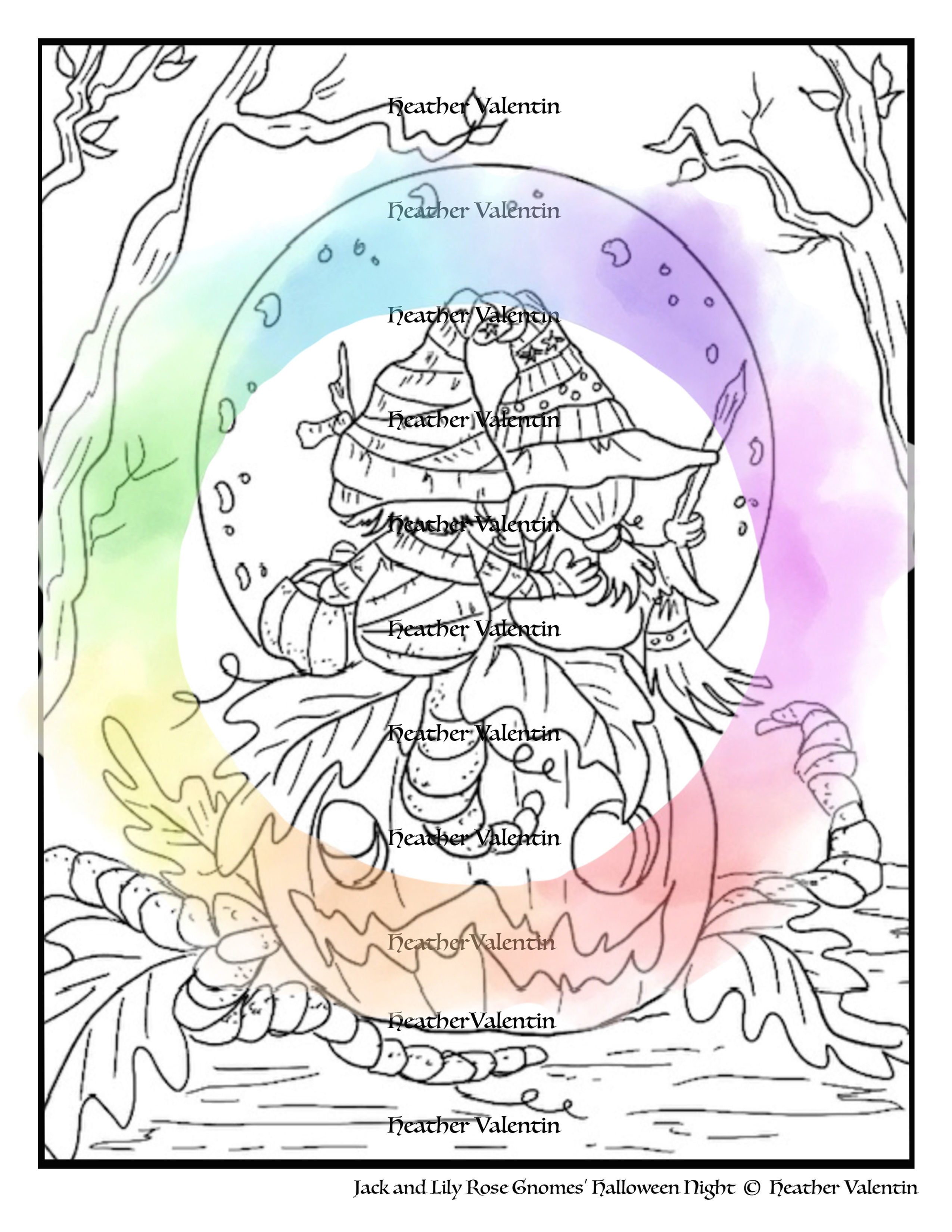 Jack and Lily Rose Gnomes' Halloween Night