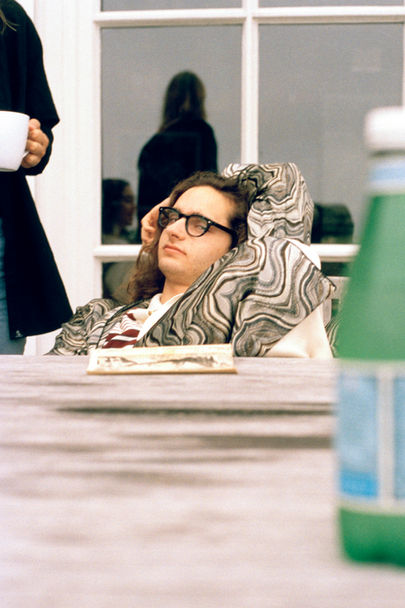 Lucas Bourgine in Violet Savage and nanette lepore's house in Amagansett, the hamptons photographed by Megan Reilly