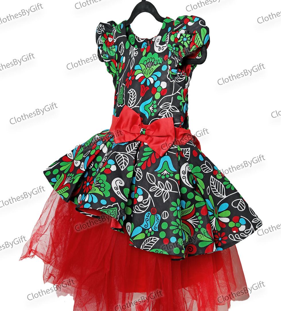 MULTICOLOUR BALL DRESS