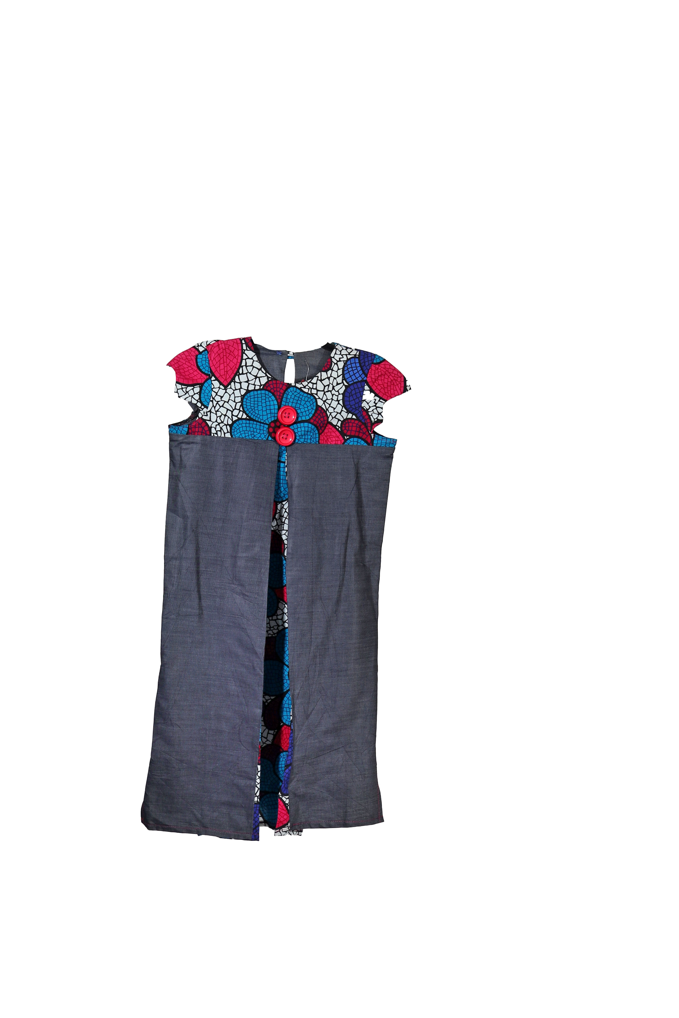 SLEEVELESS DENIM DRESS