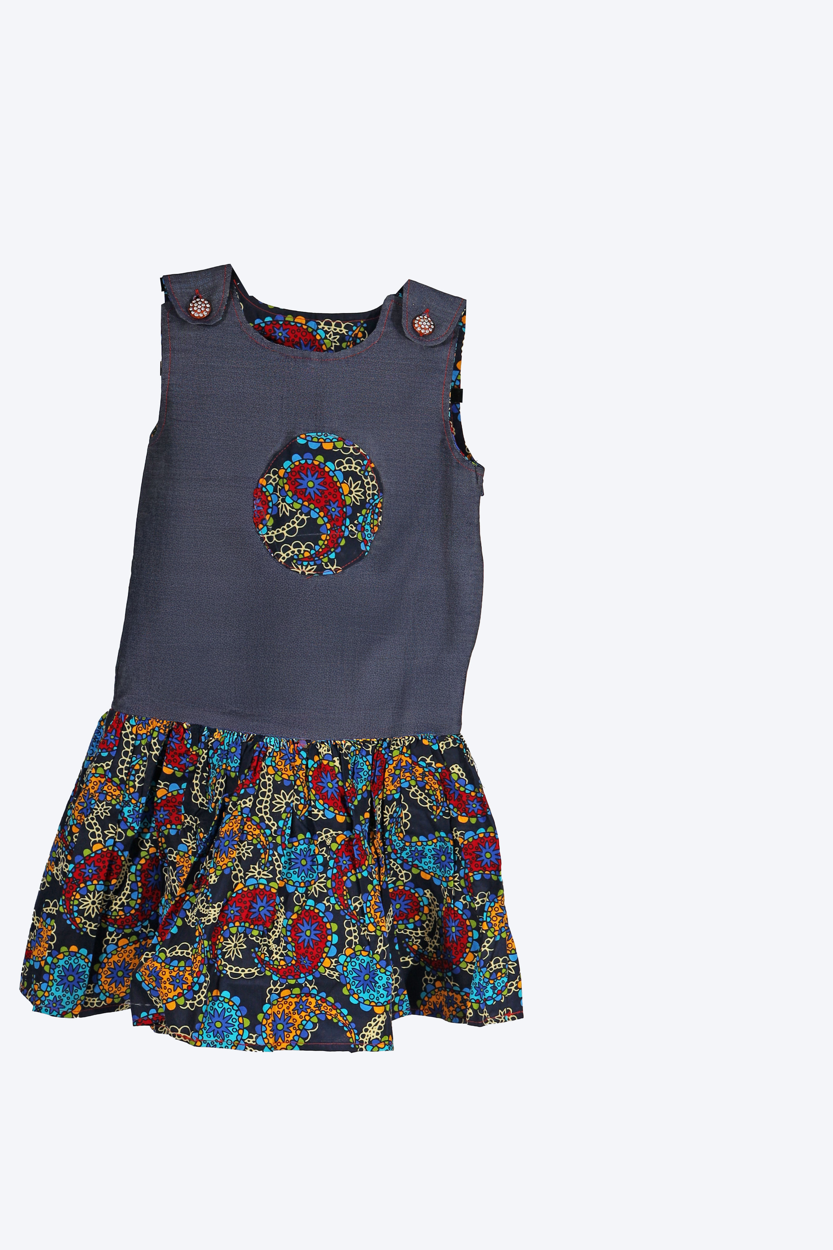 SLEEVELESS DENIM DRESS