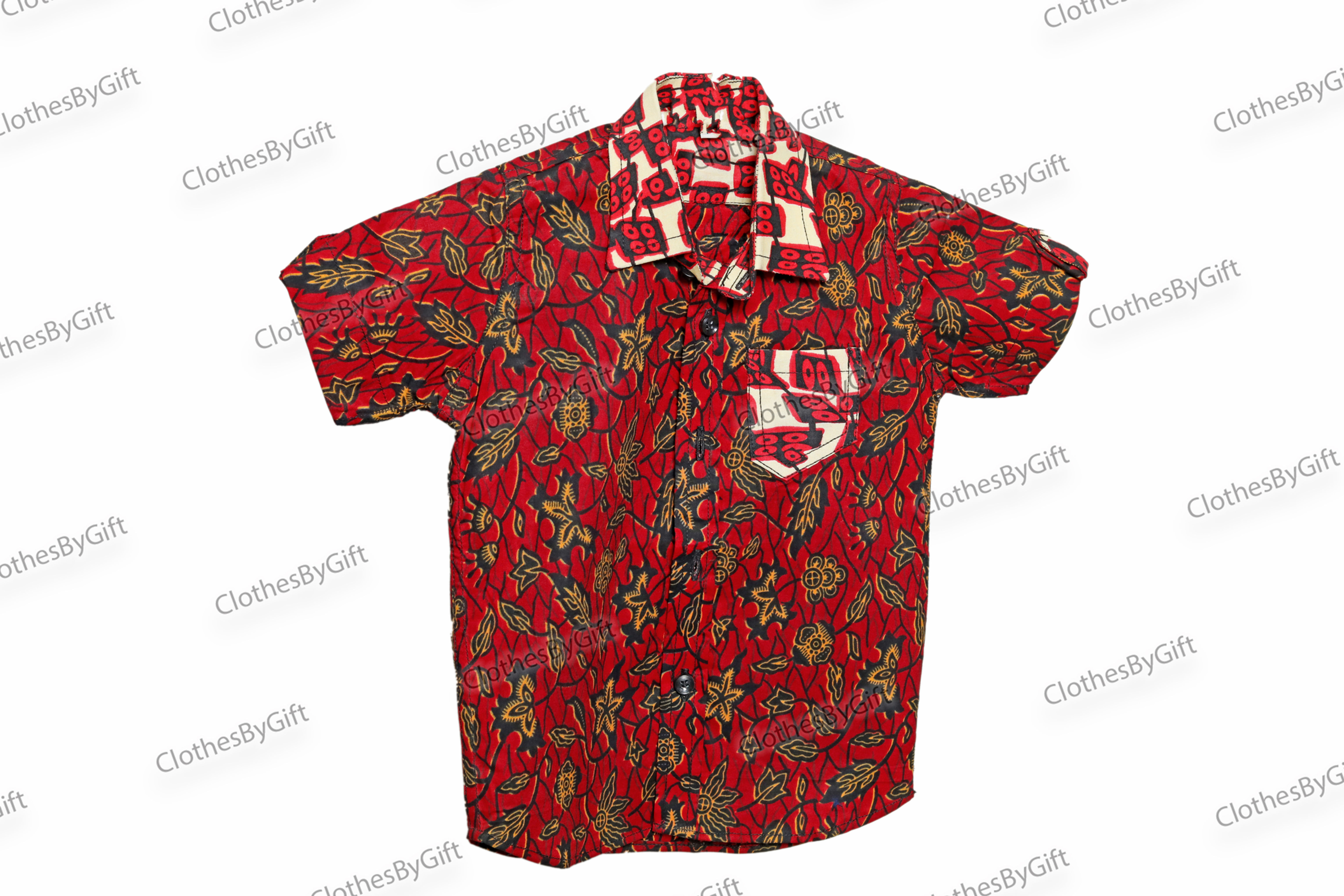 ANKARA SHIRT- SHORTSLEEVE